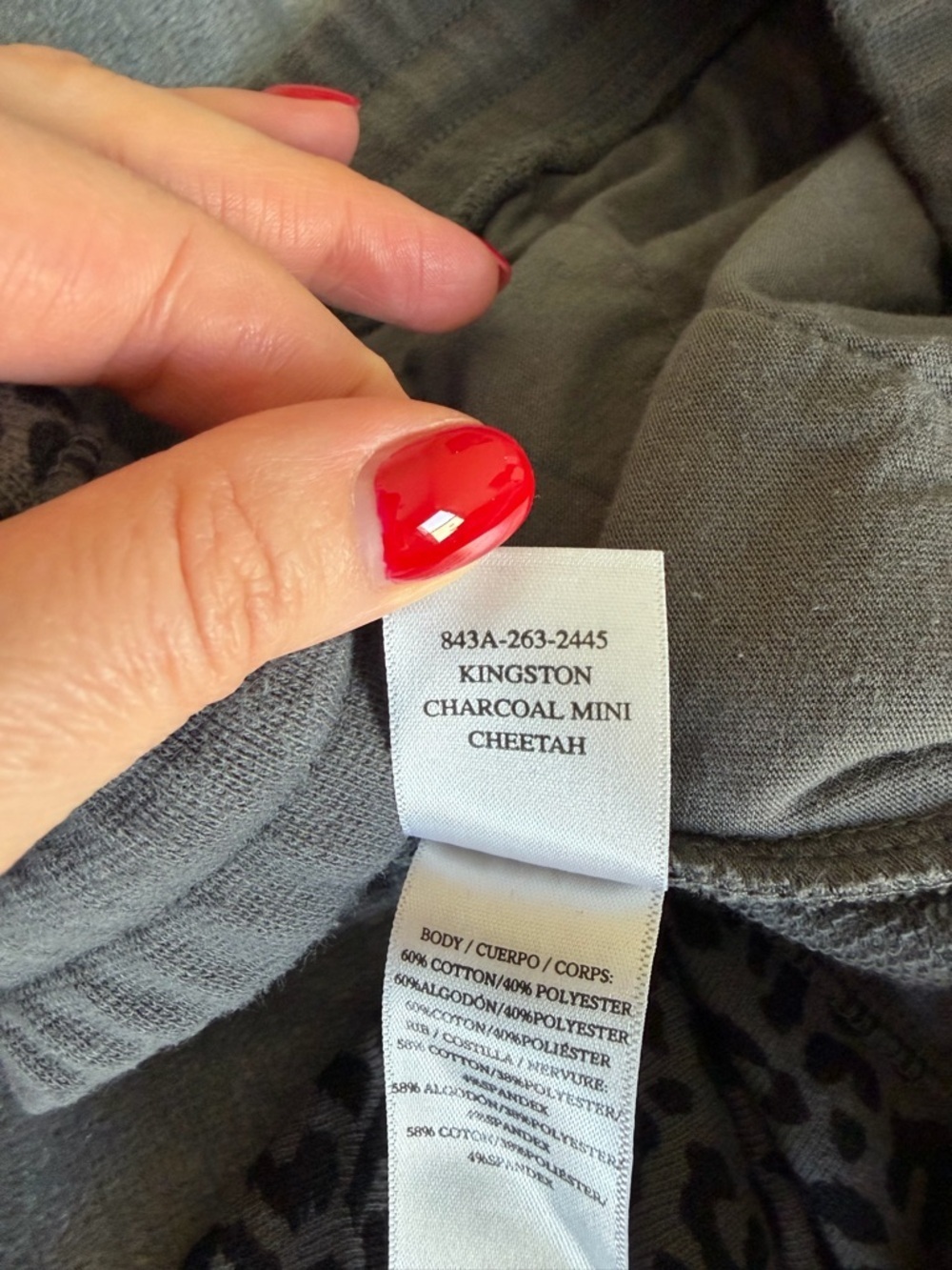 Rails Marcie Cheetah Print Grey Cotton Blend
Sweatshirt and Jogger Set Size M - Picture 16 of 17